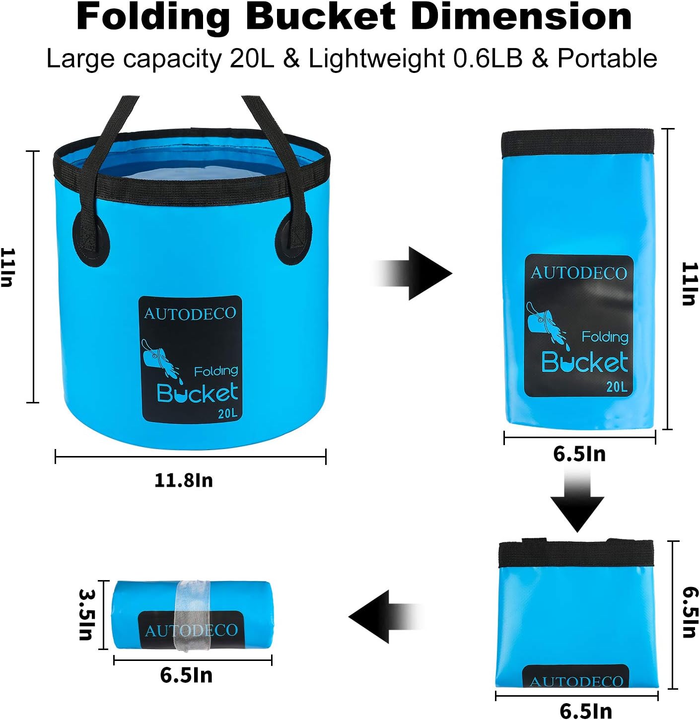 Folding Bucket 20L 5