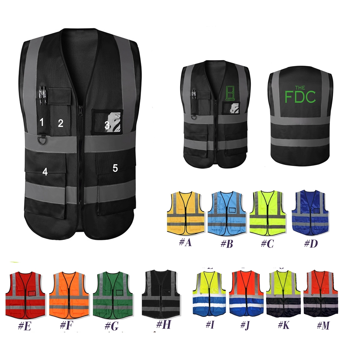 Reflective Safety Vest with Pouch 3
