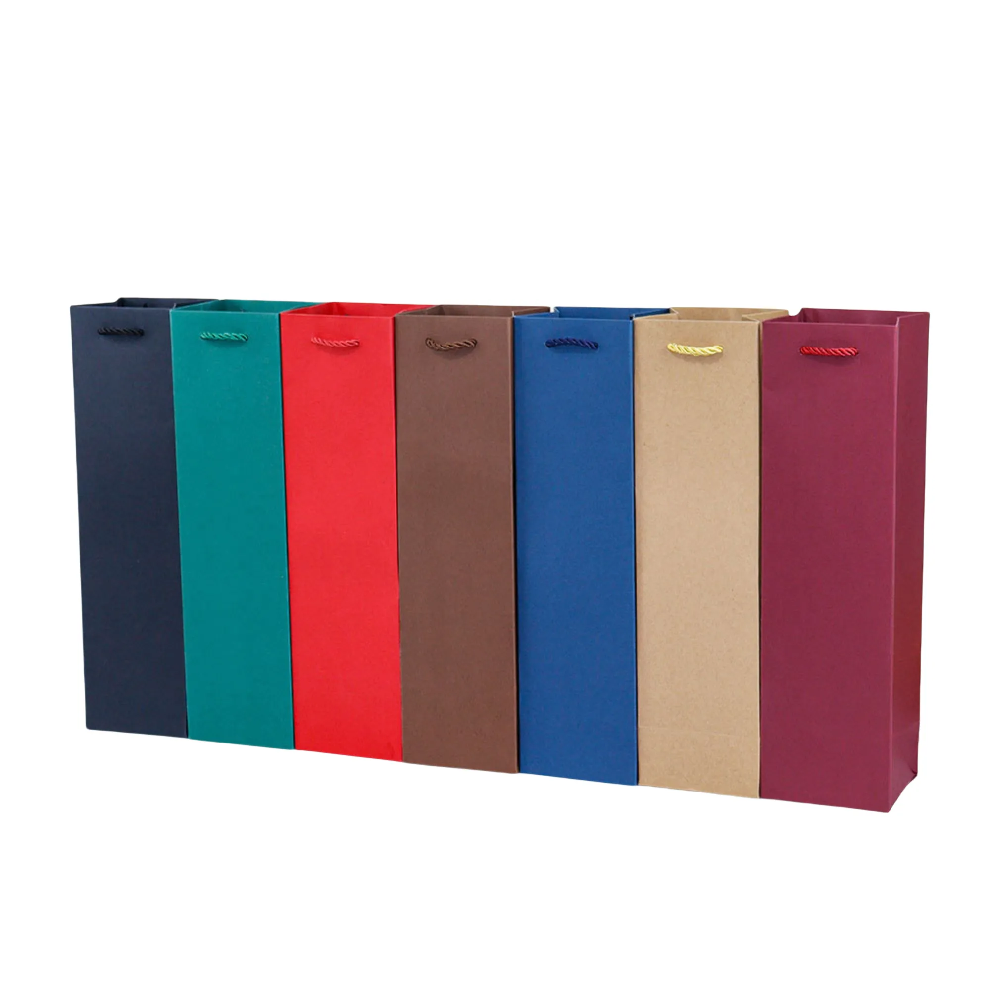 Colorful Wine Gift Paper Bags With Handles 2