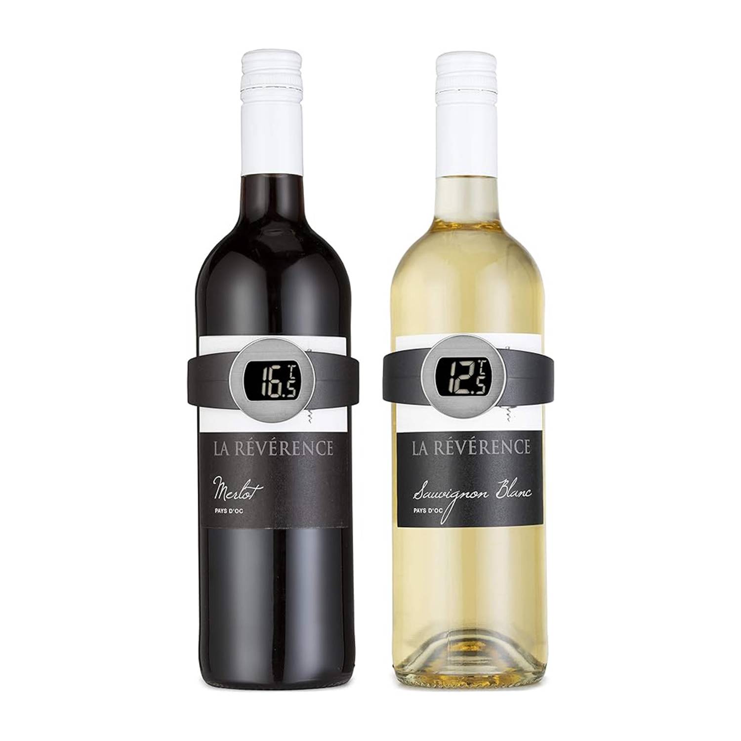 Digital Wine Bottle Thermometer Temperature Measure Monitor 2