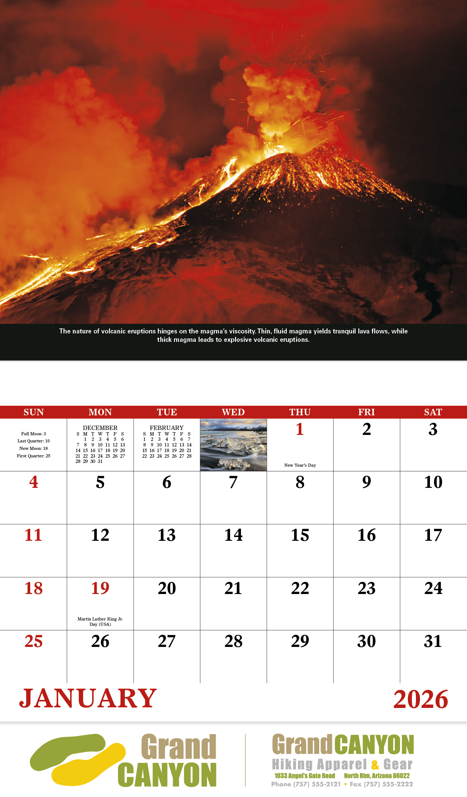 Good Value™ The Power of Nature - Stapled Calendar 8
