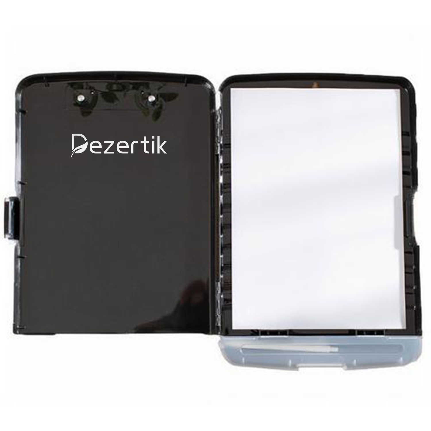 Multi-Functional Transparent Plastic File Box with Pen Slot 3