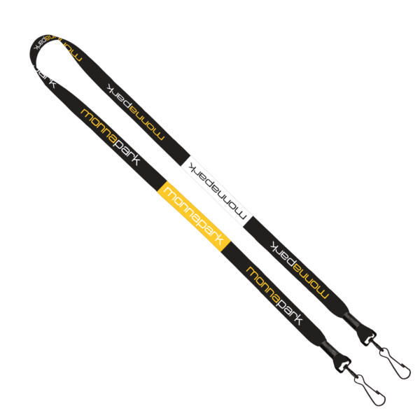 1/2" 2-Ended Dye-Sublimated Lanyard with Metal Crimp and Metal Swivel Snap 5