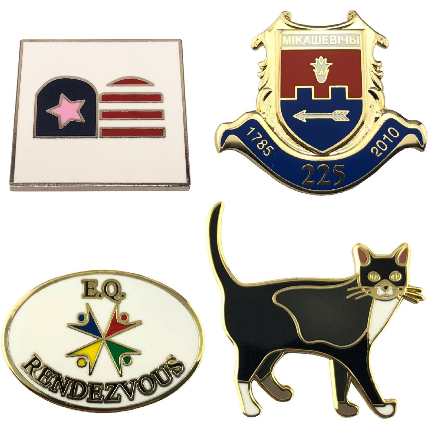 1.5" Hard Enamel Die Struck Lapel Pins 4