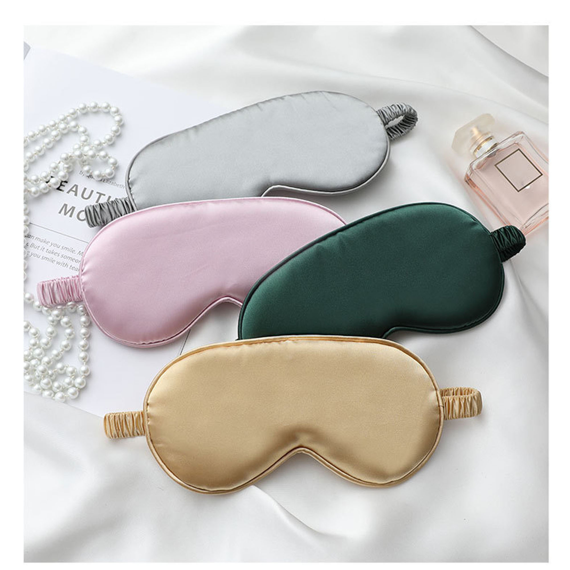 Smooth & Breathable Imitation Silk Eye Mask for Deep Sleep 1