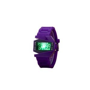 Round Sports Watch With White Digital Dial And Detachable Band 13