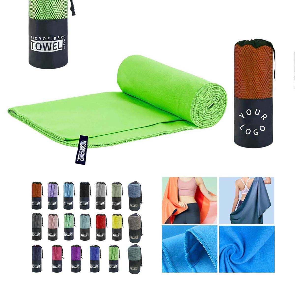 Portable Quick Dry Sports Towel for Beach or Camping 18