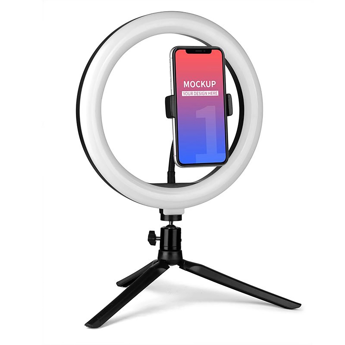 10"LED Ring Light With Tripod Stand Phone Holder 1
