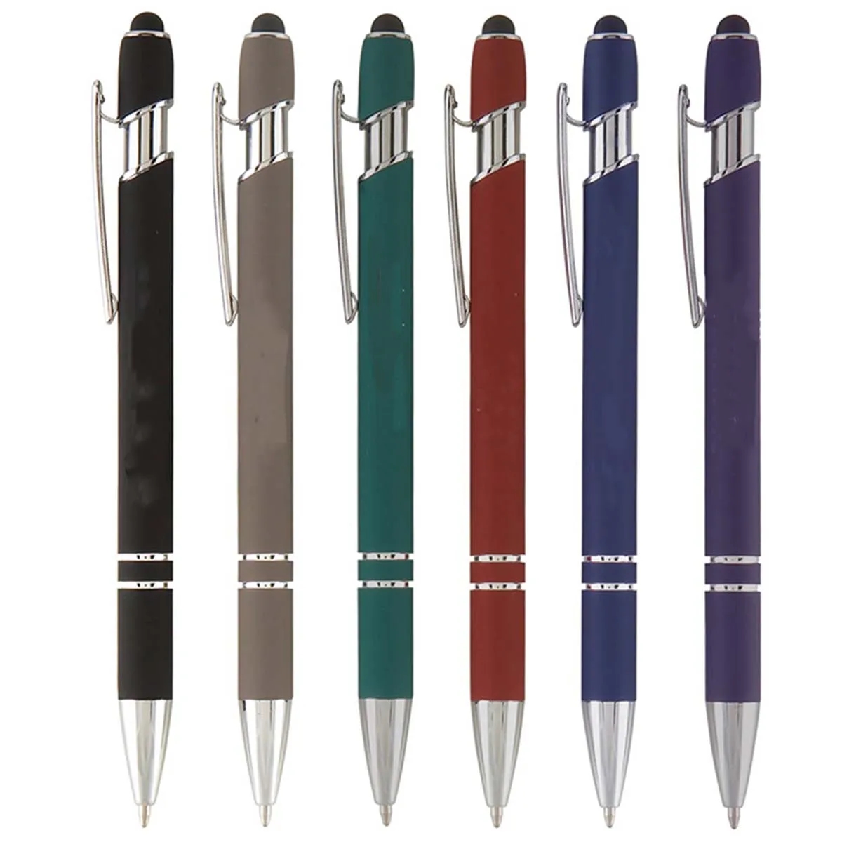Metal Ballpoint Soft Stylus Touch Pen 6