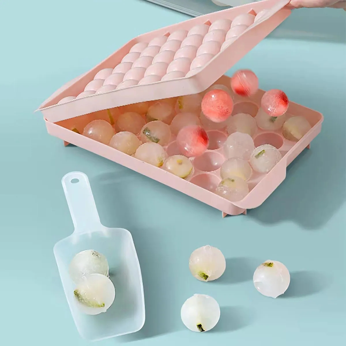 Spherical Ice Tray with Lid & Bin 3