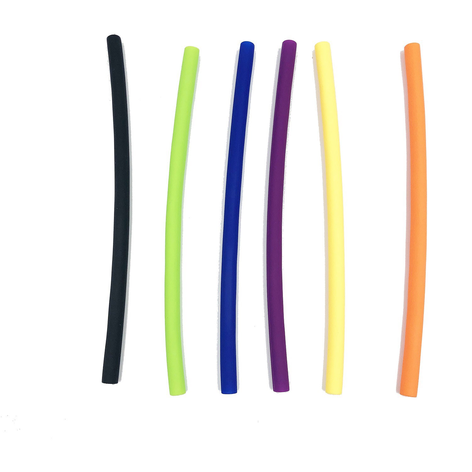 Reusable Soft Silicone Straw w/ Carrying Case & Keyring 2