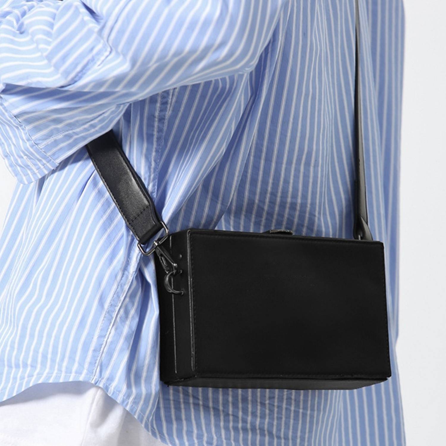 PU Leather Box Crossbody Bag 5
