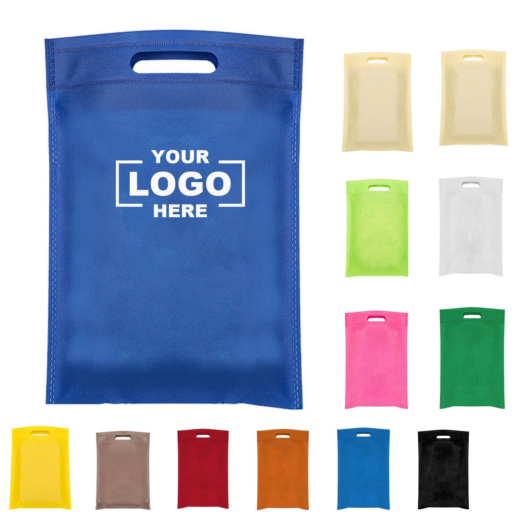High-quality SMMS non-woven tote bags for daily or holiday use. Perfect as storage or gift bags for