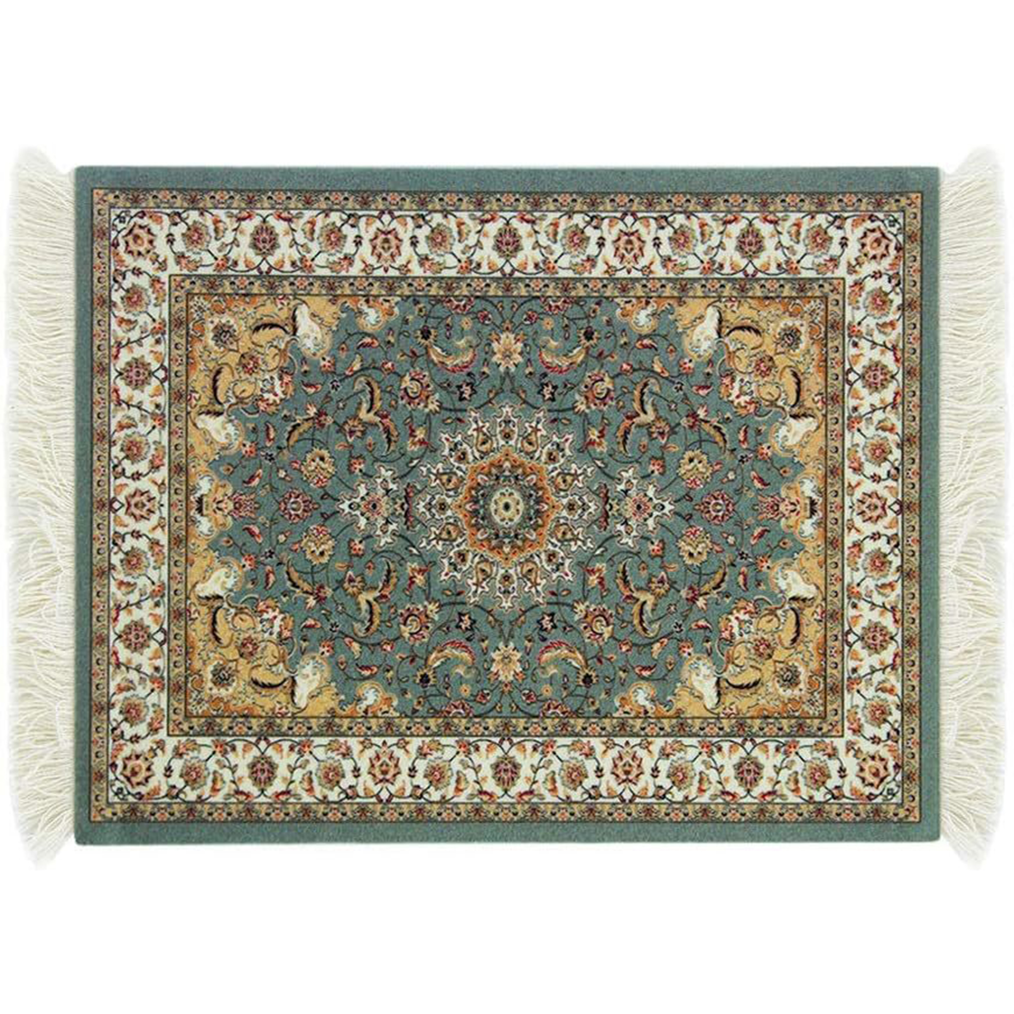 Fringe Edge Rug Mouse Pad Padded Protective Cloth Base 7.1" x 11" x 0.08" 3