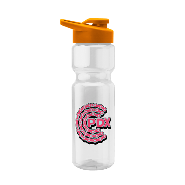 Blazer 28oz Transparent Bike Bottle w/Drink-thru Lid 2342