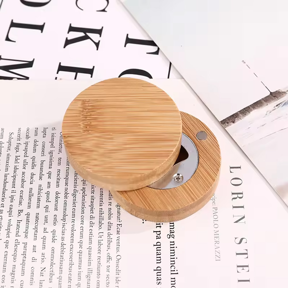 Magnetized Bamboo Bottle Opener 6