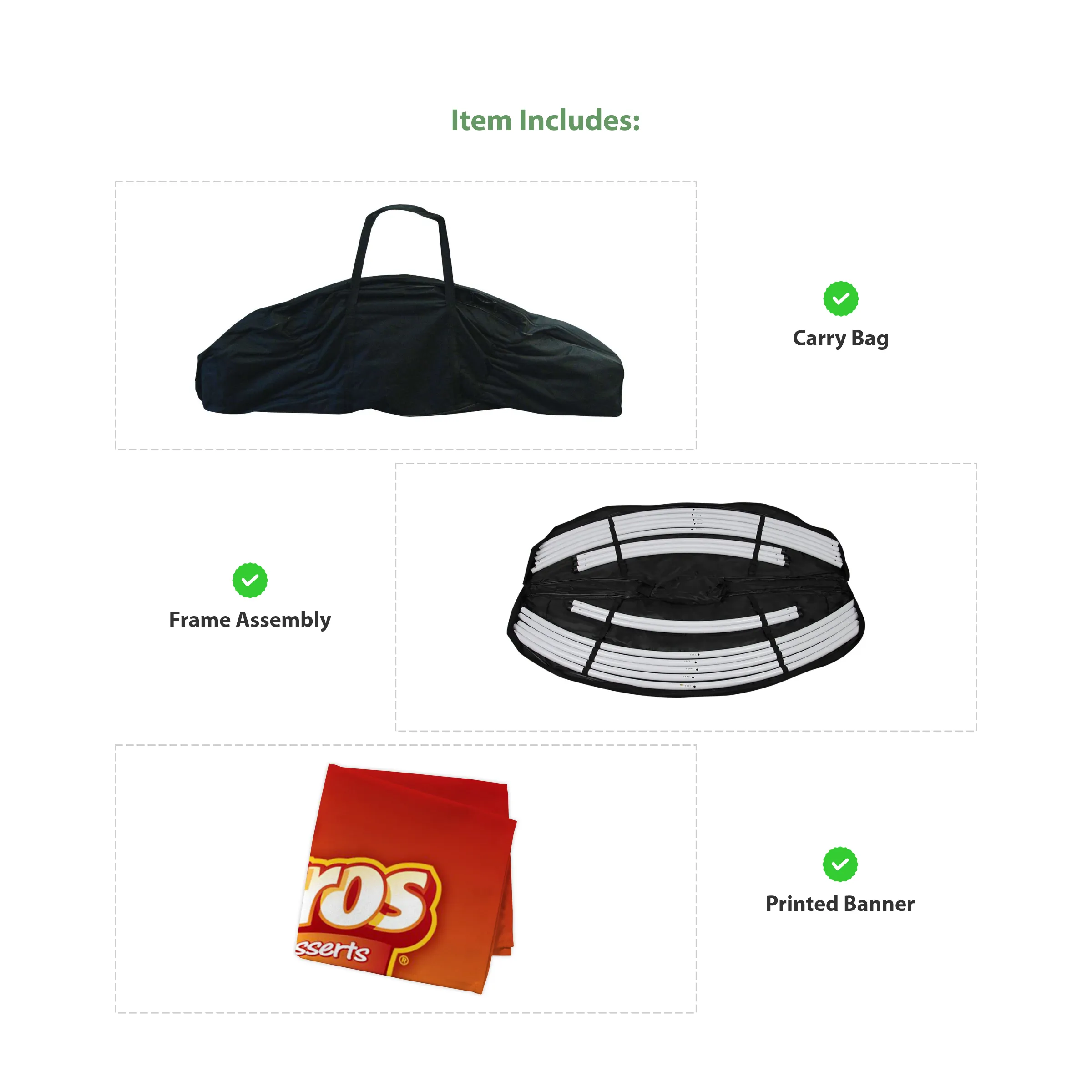 12' Circular Hanging Banner Kit (Hardware + Banner) 4