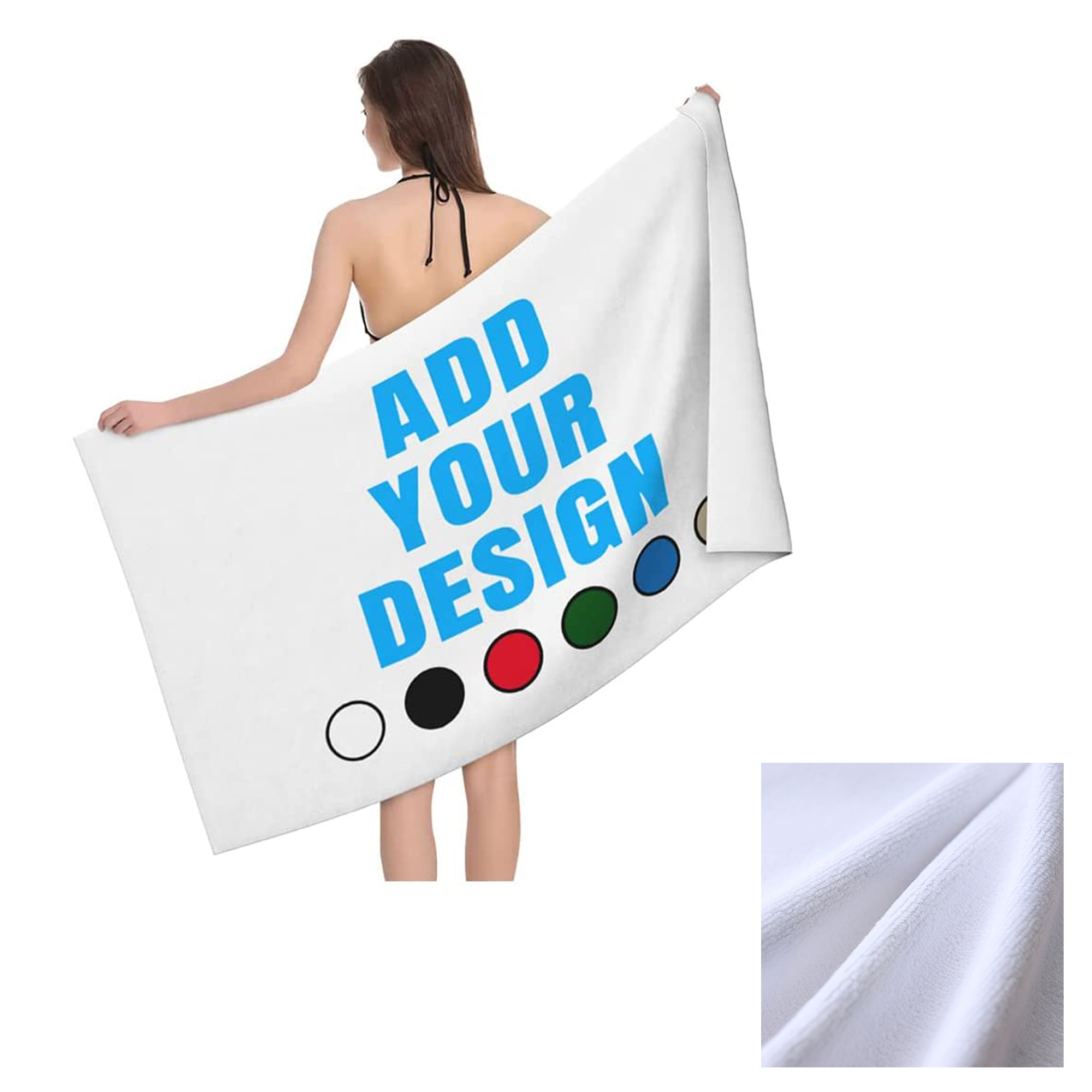 400GSM Microfiber Beach Towel MOQ 50pcs