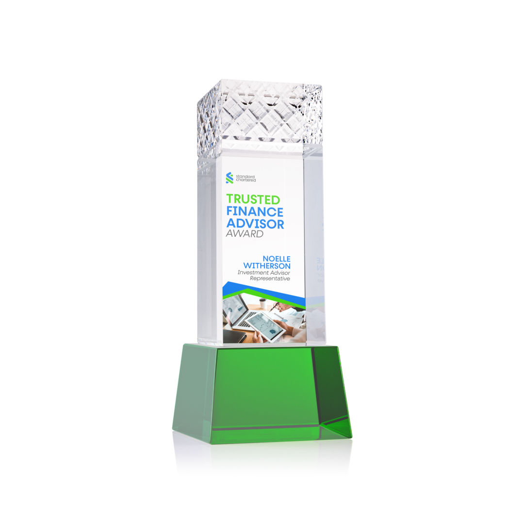 Velson VividPrint™ Award on Base - Green 6