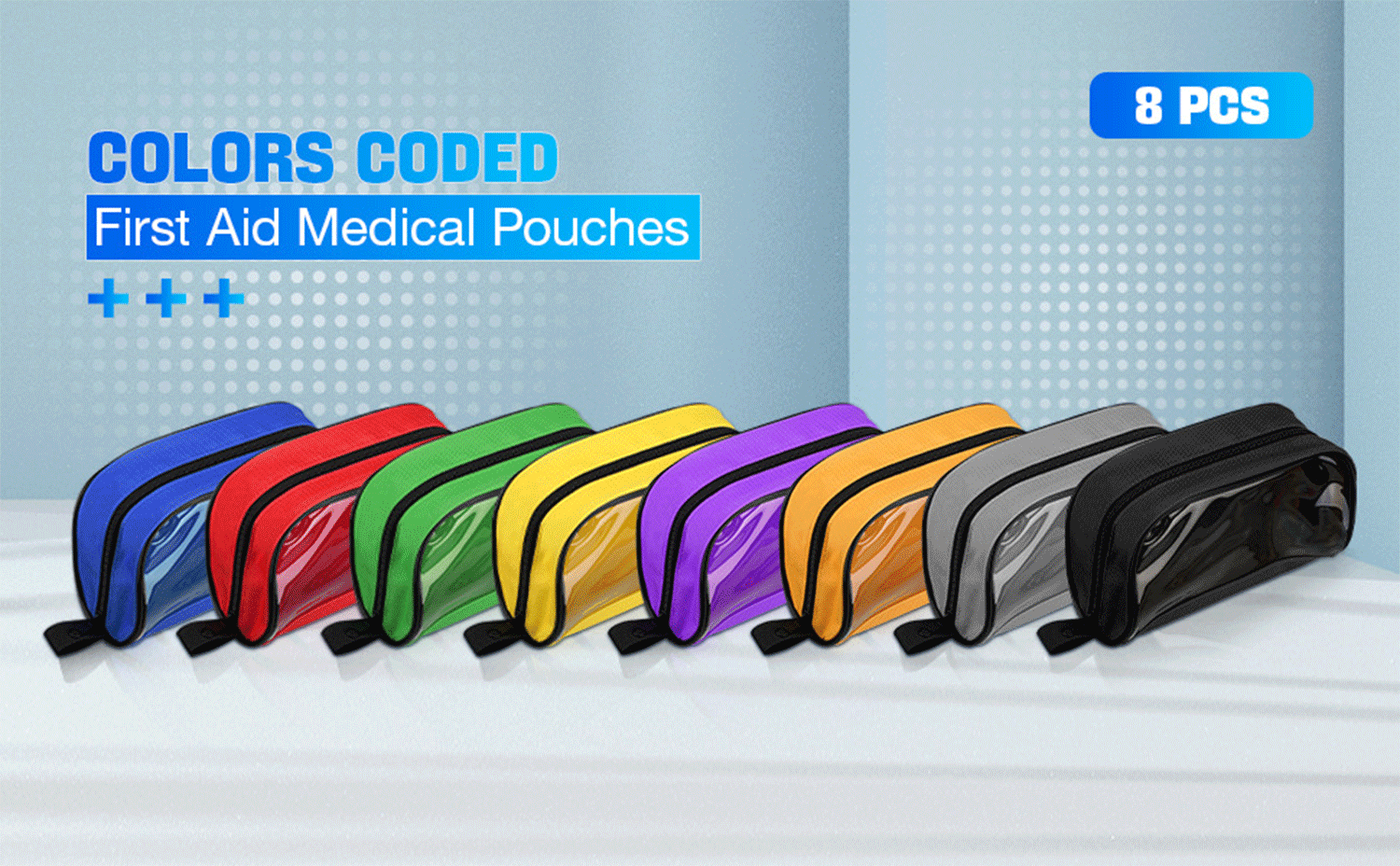 Transparent Travel First Aid Medical Kit Accessory Pouches 11