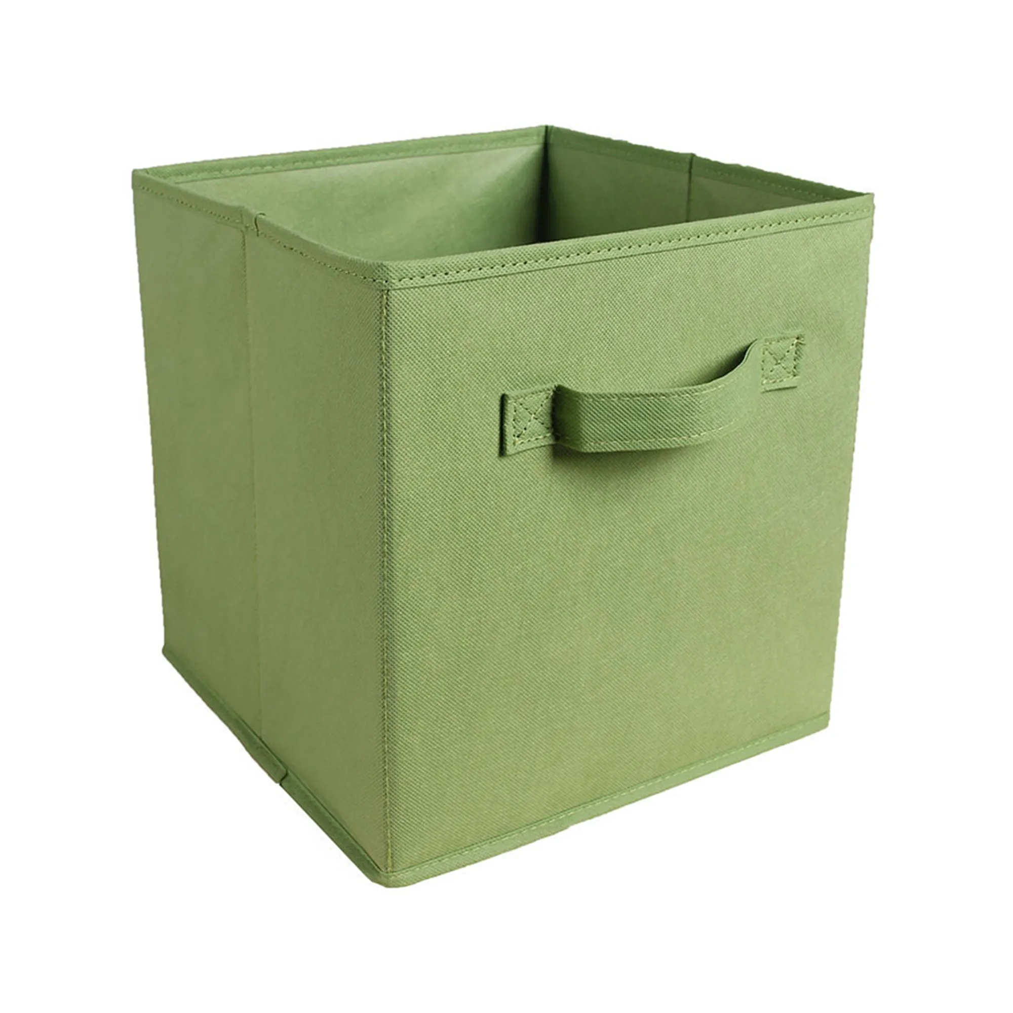 MOQ50 11" Square Non-Woven Folding Storage Box With Handle 22