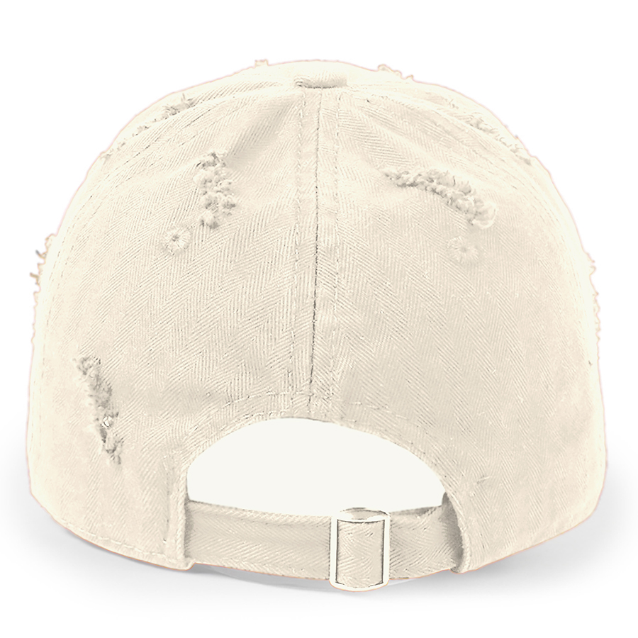Stock Solid Color Ripped Cotton 6-Panel Baseball Cap 38