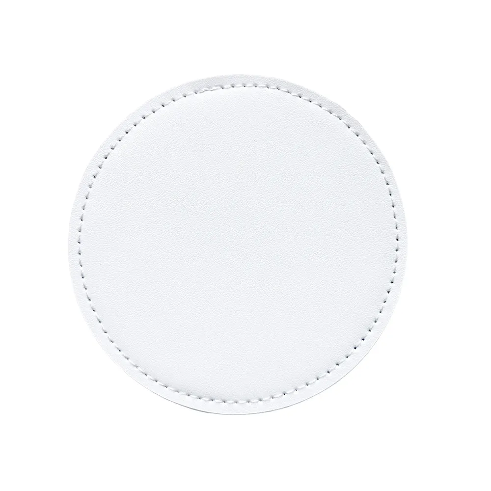 Round PU Leather Coaster Durable 3.95 Inch for Daily Use 9