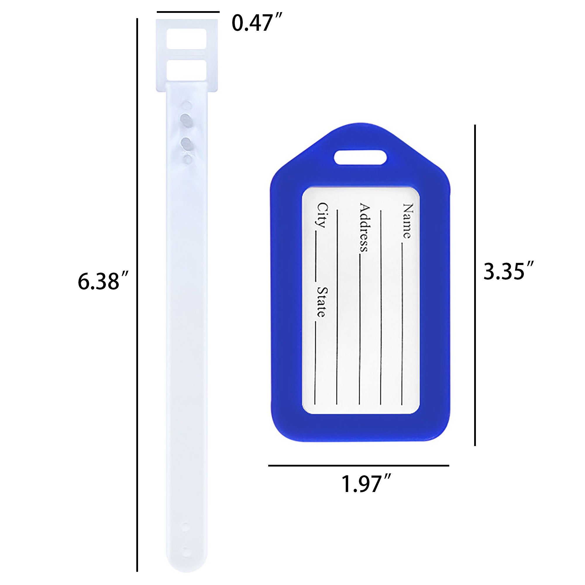 Plastic Luggage Identification Tag For Travel 10