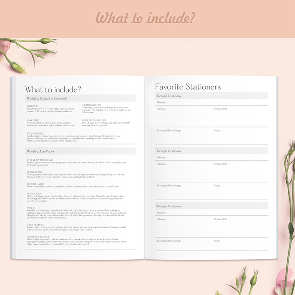 A5 Hard Cover Wedding Planner 3