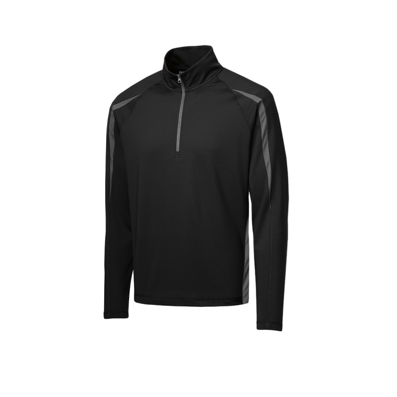 Sport-Tek Sport-Wick Stretch 1/2-Zip Colorblock Pullover., custom hoodie or sweatshirt with logo imprint 4