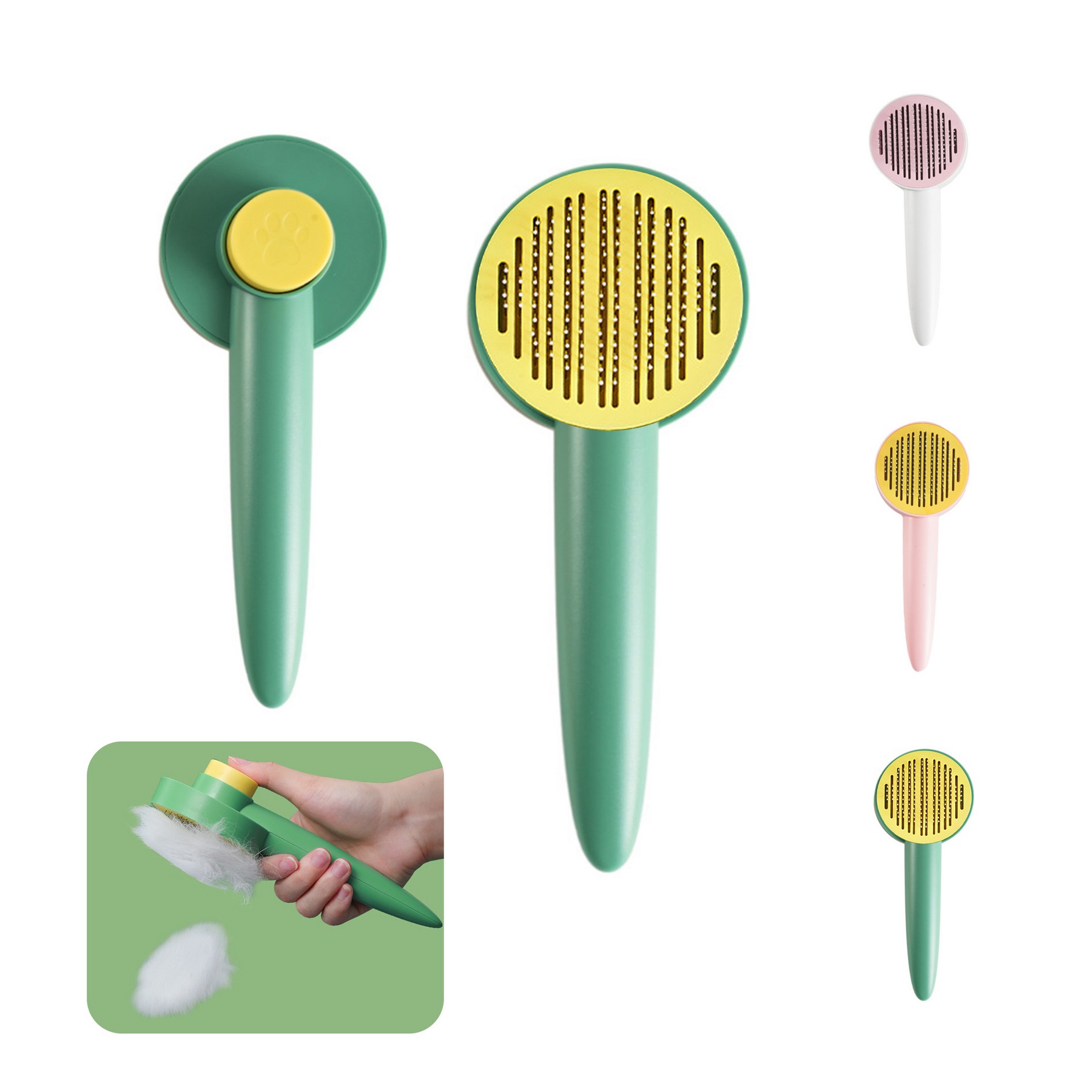Pet Grooming Brush Self Cleaning 3