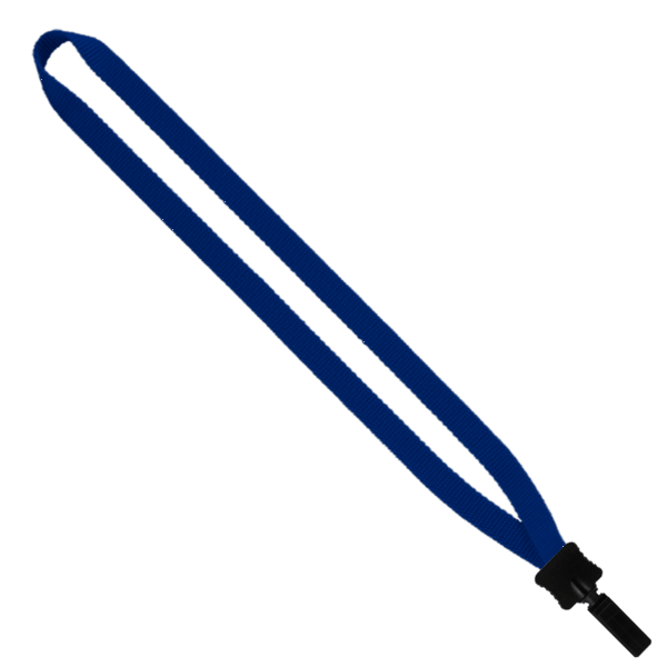 1/2" Smooth Nylon Lanyard with Plastic Clamshell & Bulldog Clip 11