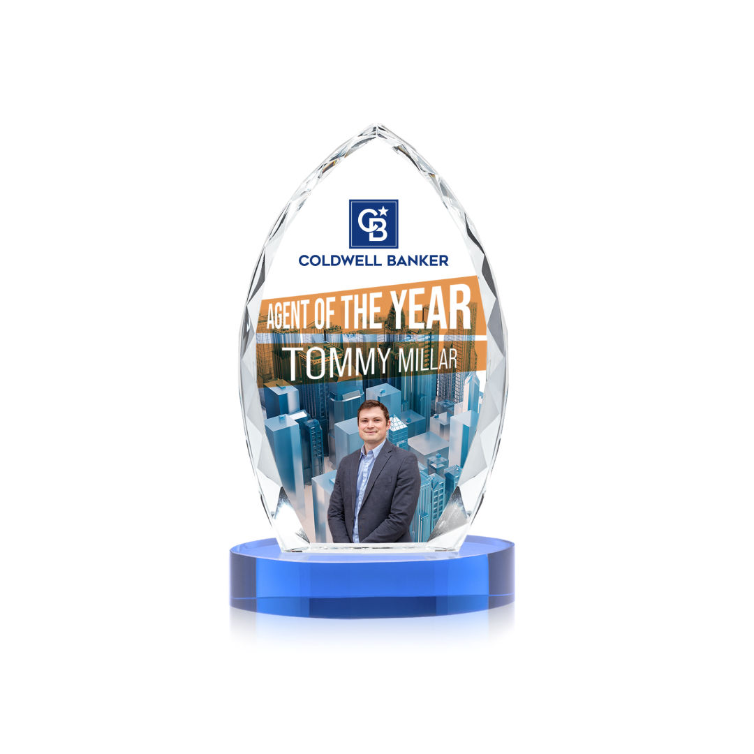 Wilton VividPrint™ Award on Alberton Base - Sky Blue 4