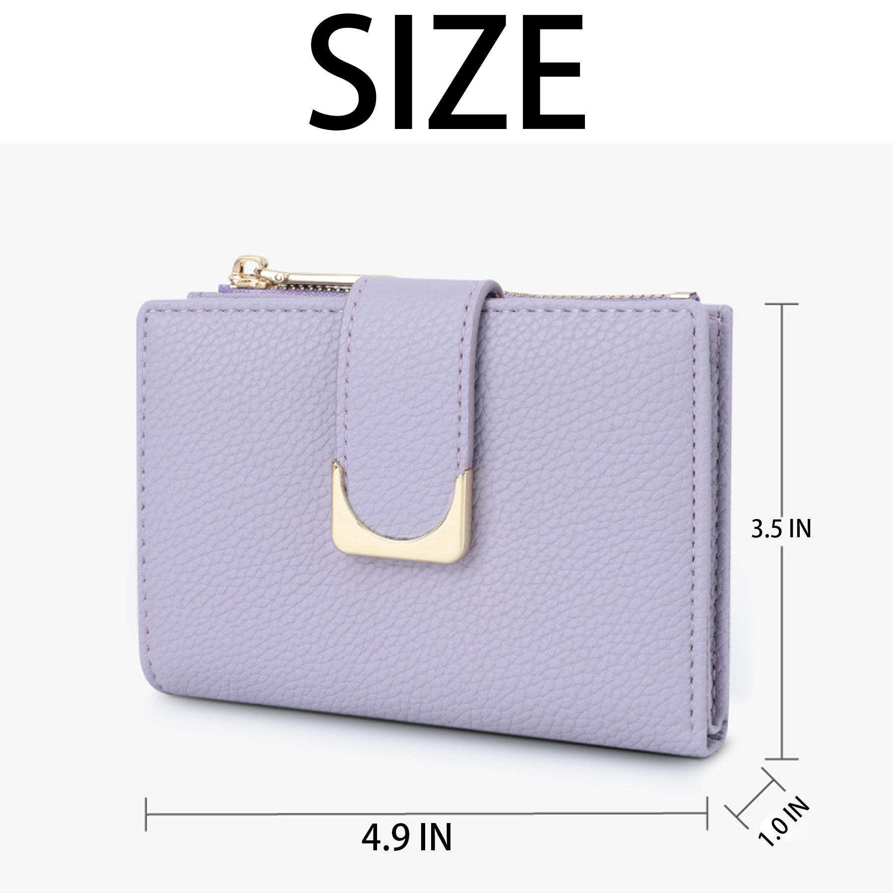 PU Stylish zippered coin purse 2
