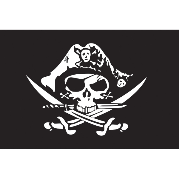 Pirate Hat Premium Car Flag 2