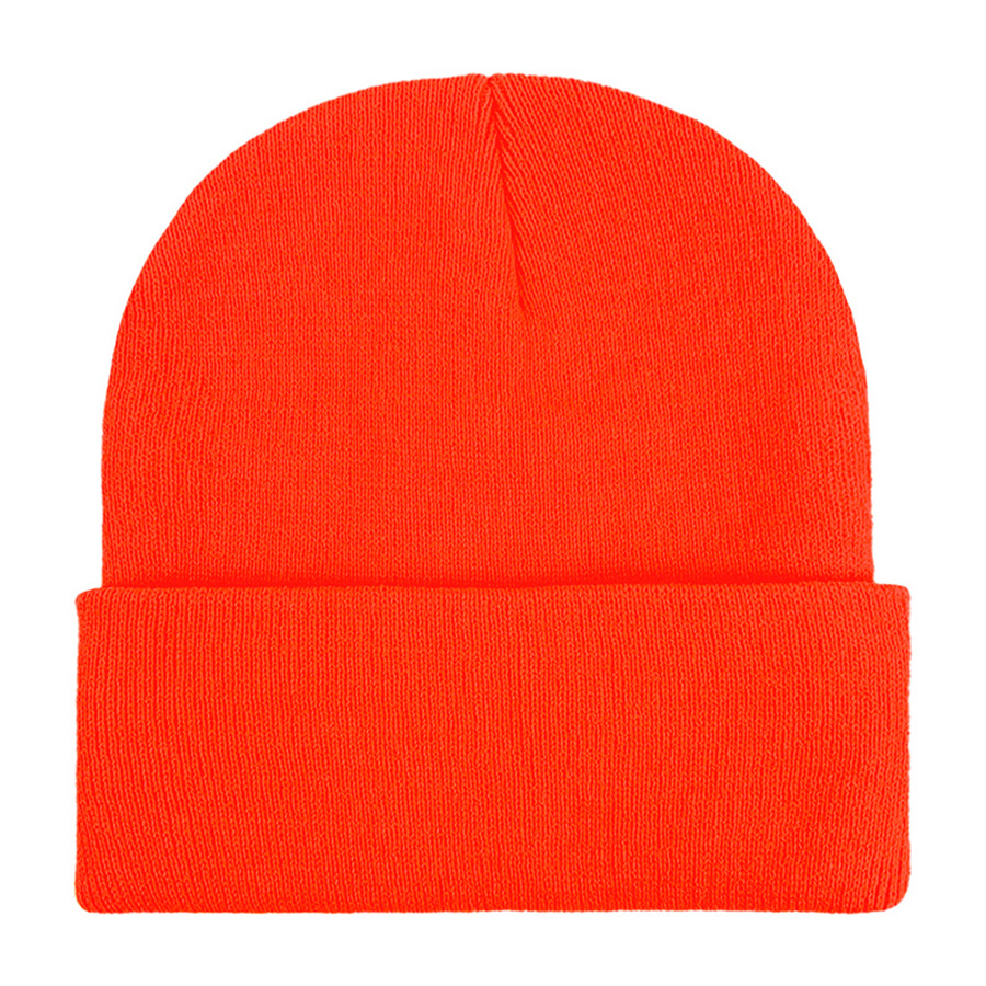 Classic Ribbed Cuffed Beanie with Custom Logo - 100% Acrylic 35