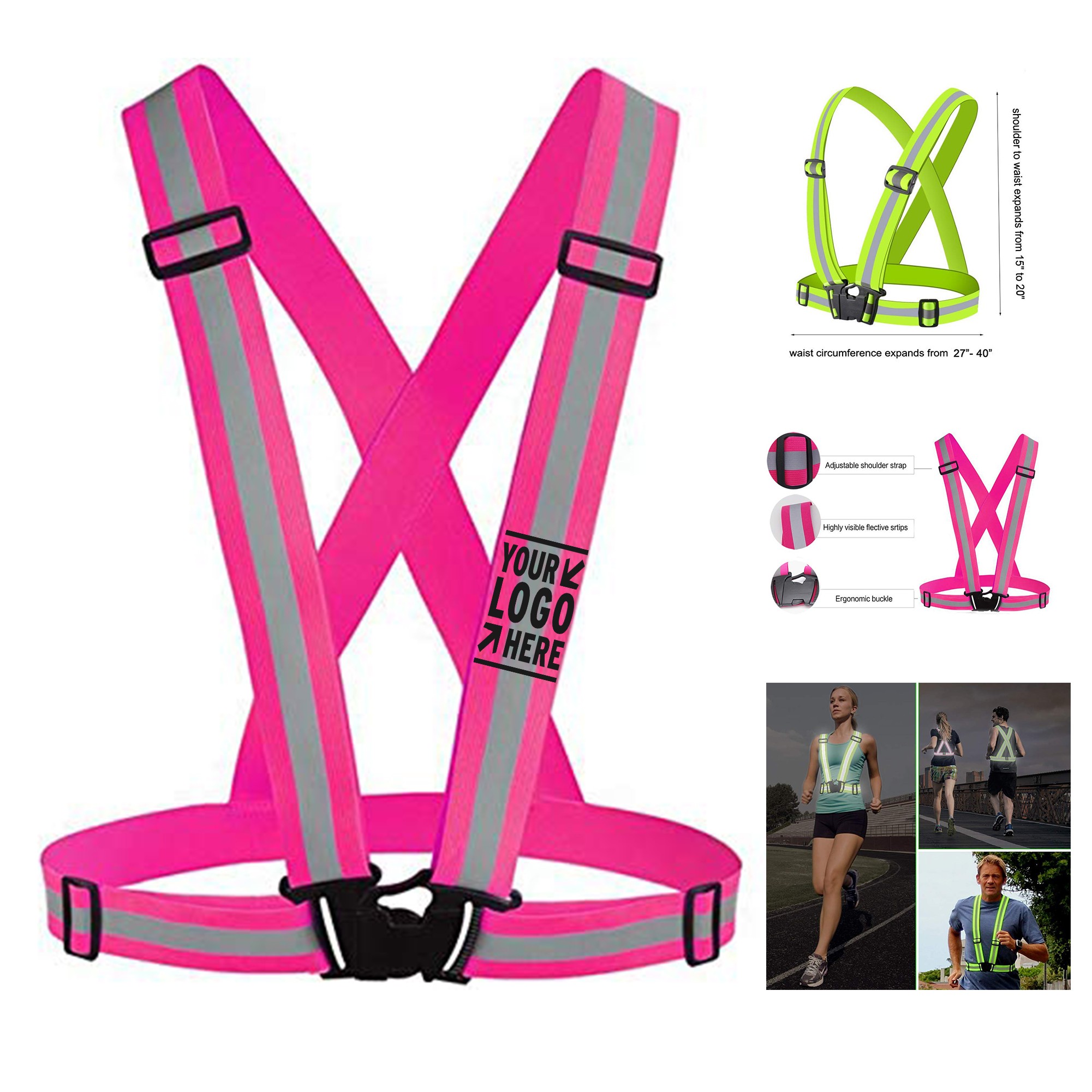High Visibility Adjustable Safety Vest 2