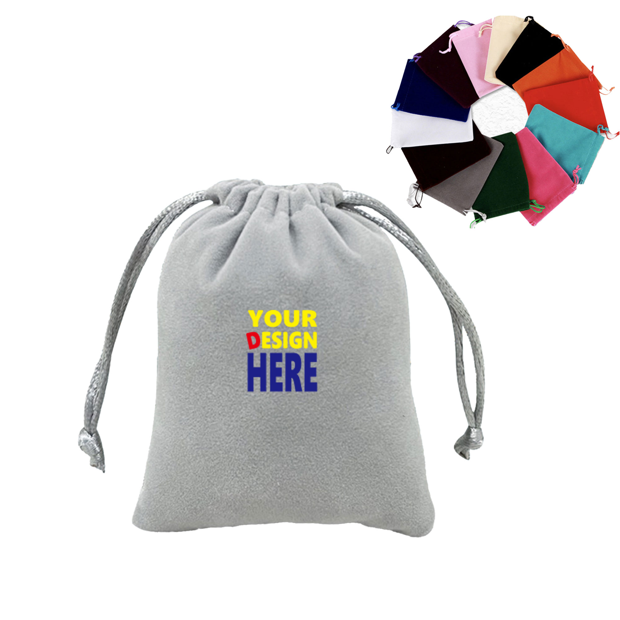 Plush Drawstring Fleece Pouch 2