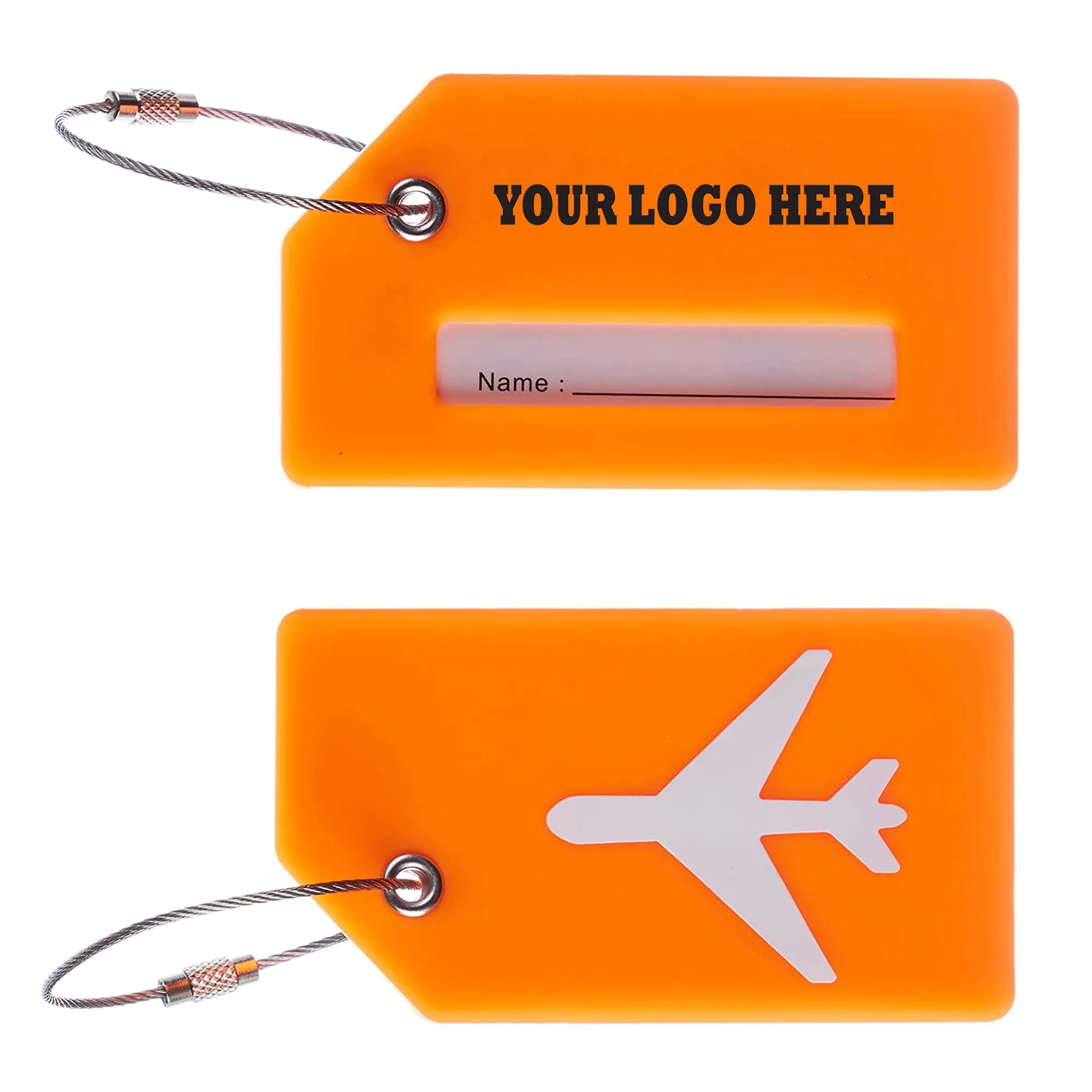 Silicone Luggage Tag with Name ID Card 3