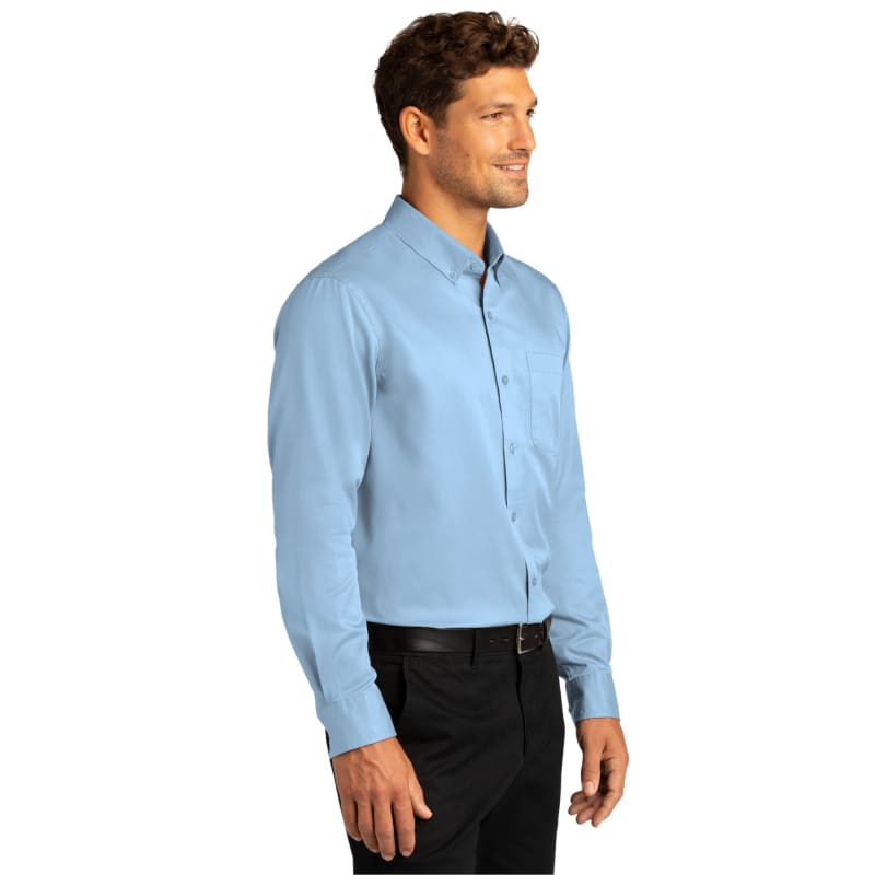 Port Authority Long Sleeve SuperPro React Twill Shirt. 50