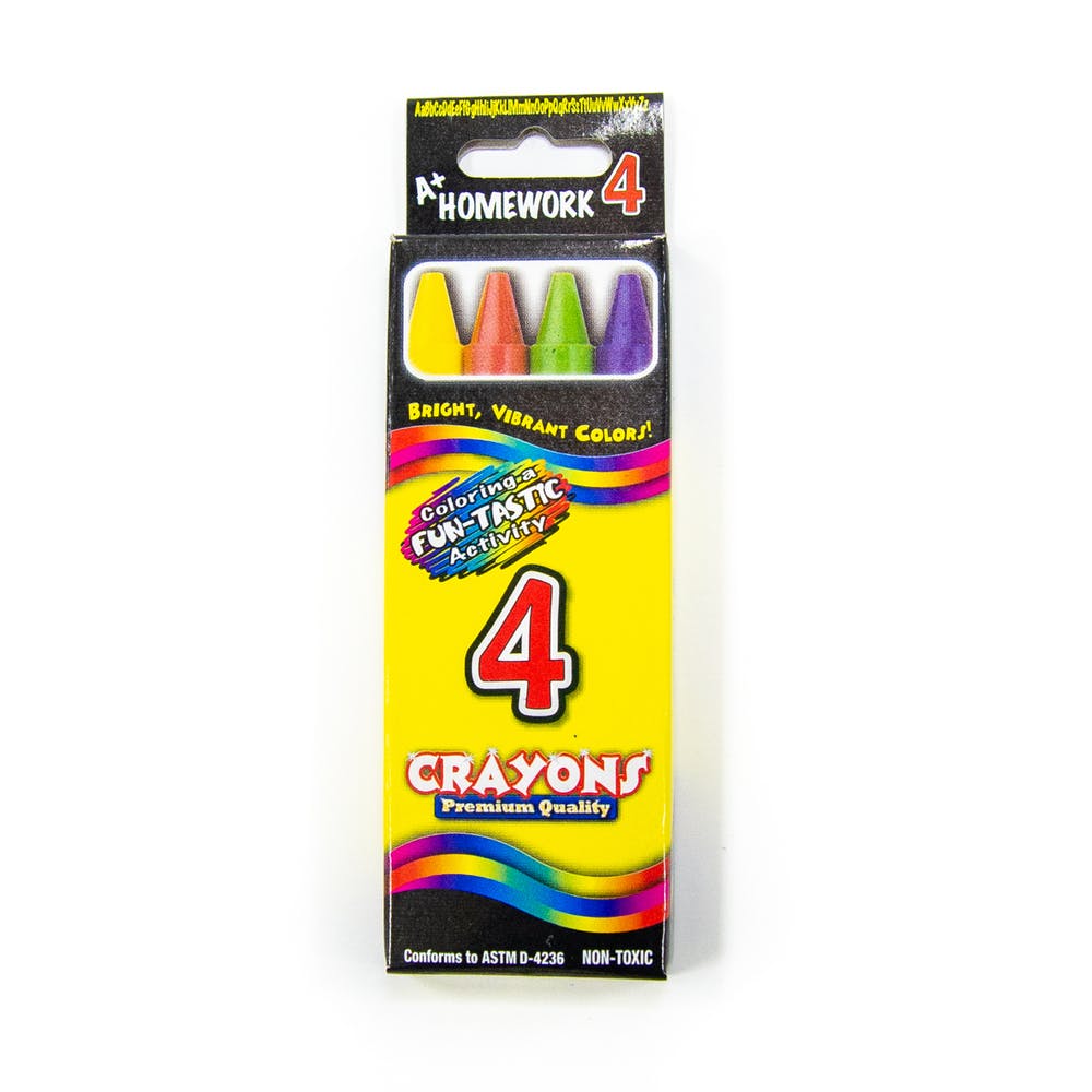 Crayons - 4 Pack Assorted Colors 2