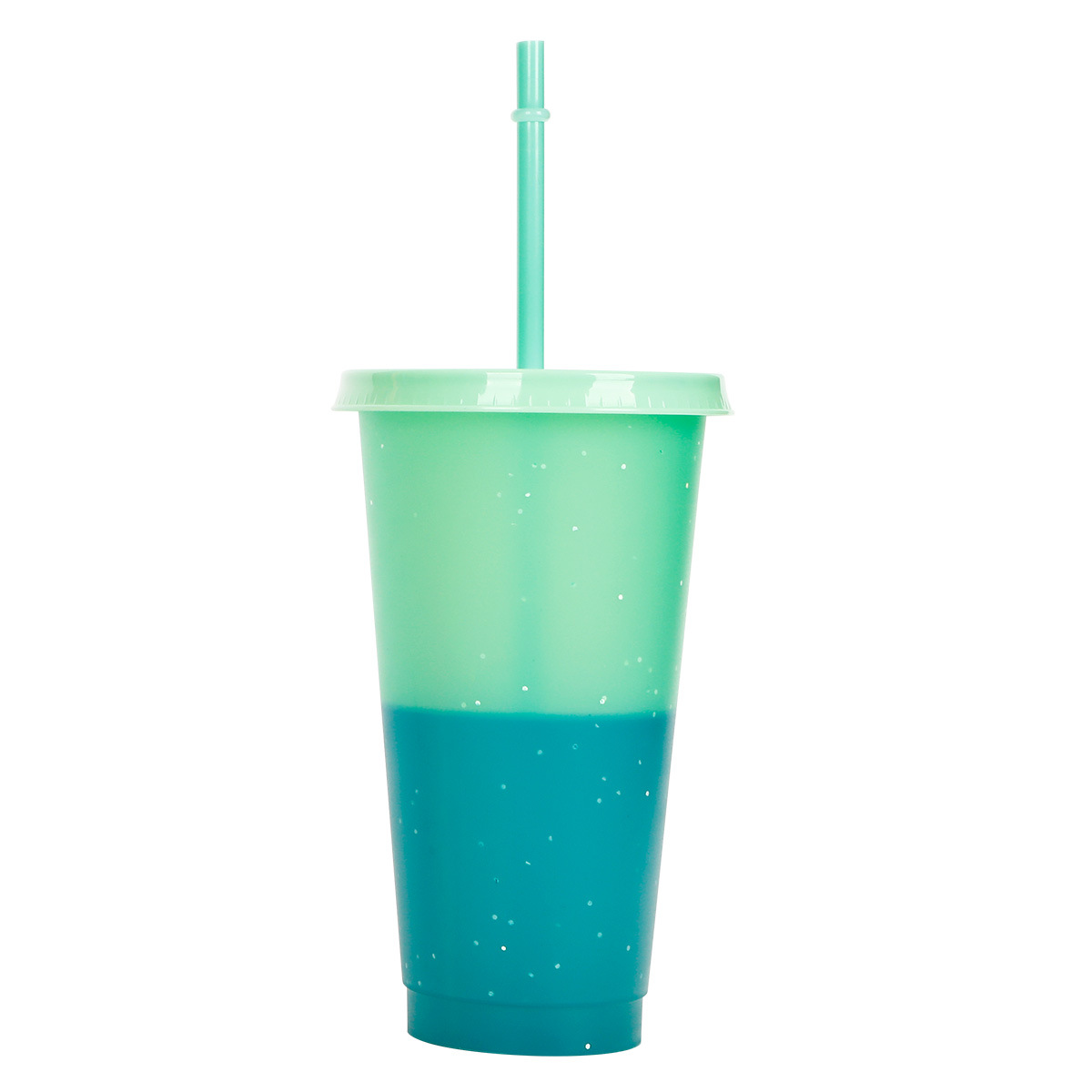 Plastic Color-Changing Cup With Straw 3