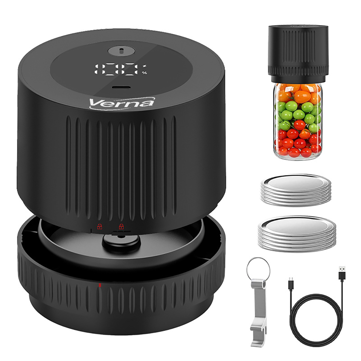 Electric Mason Jar Vacuum Sealer Kit 1