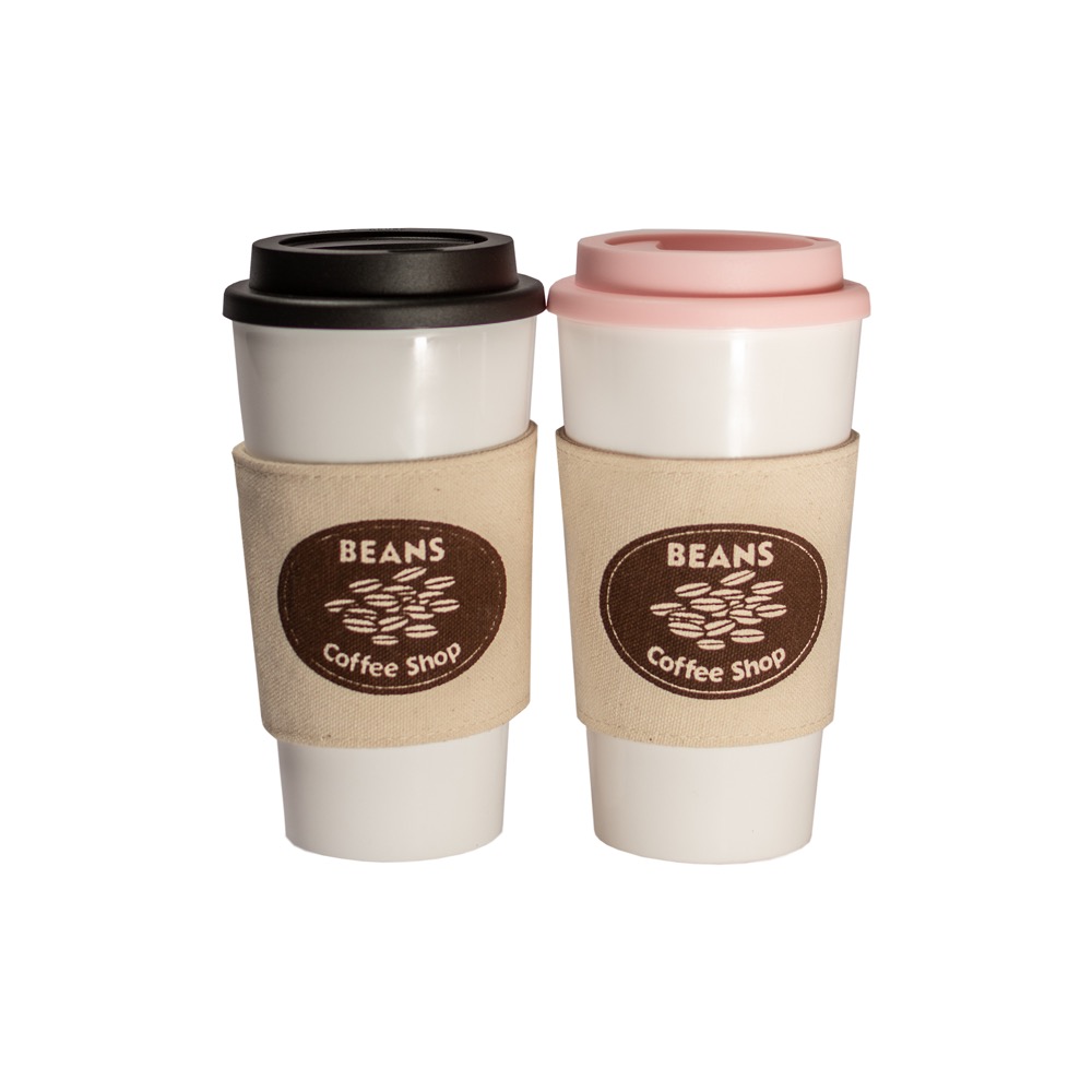 10 Oz. Light Weight Canvas Coffee Cup Sleeve 3