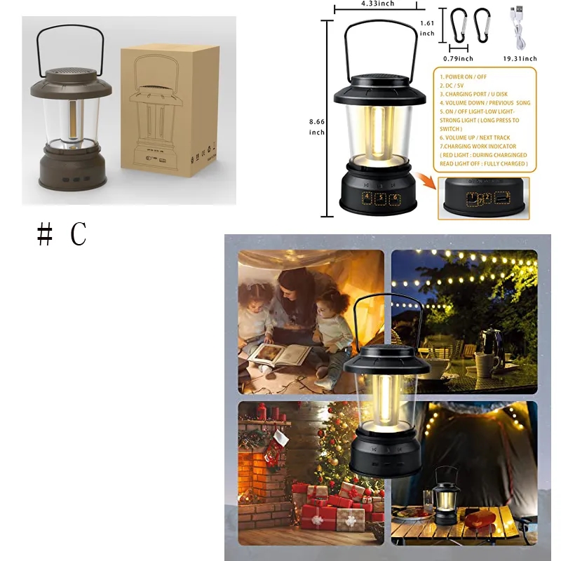 Outdoor Bluetooth Speaker with Light 4
