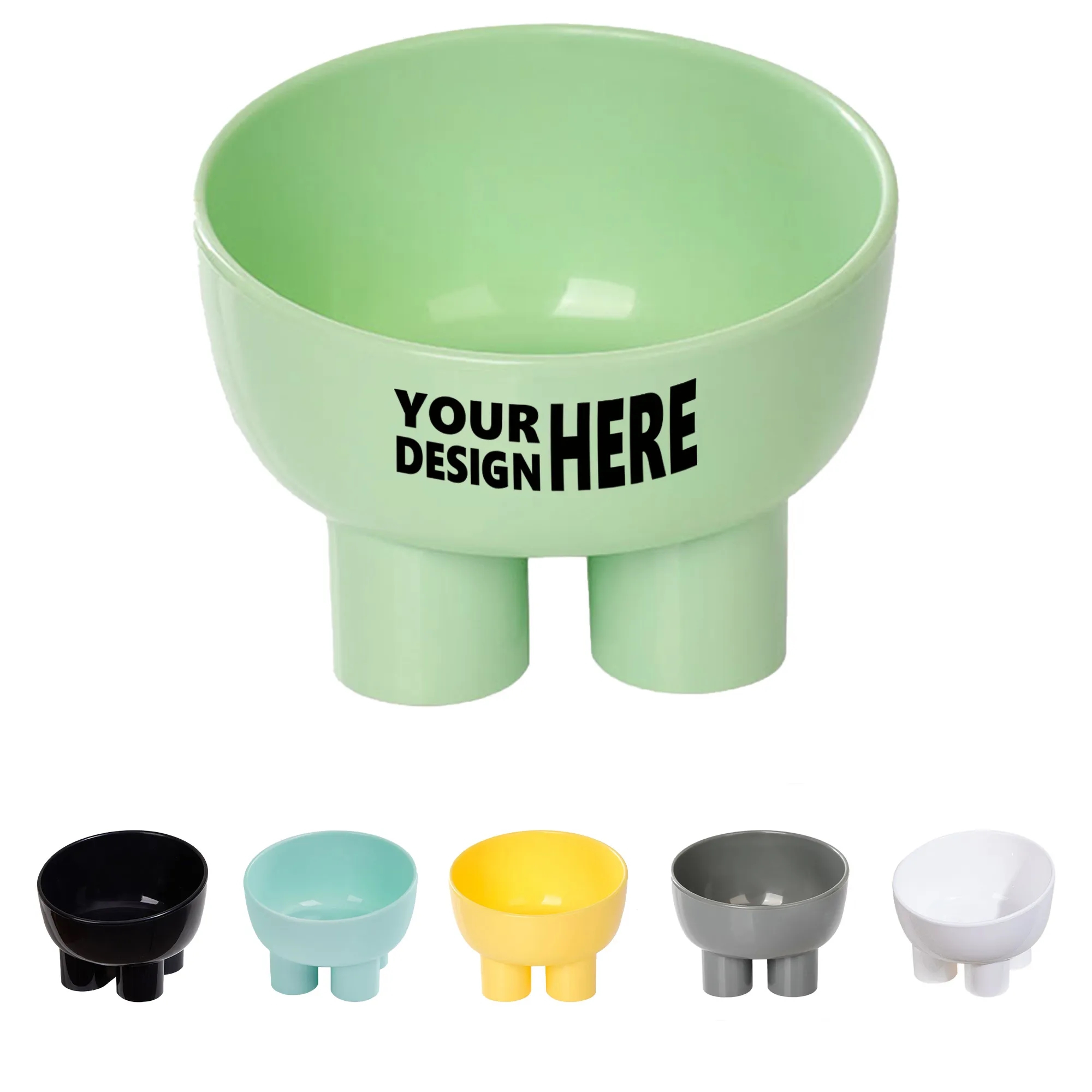 Elephant Leg Style Tilted Anti-Spill Pet Bowl 8
