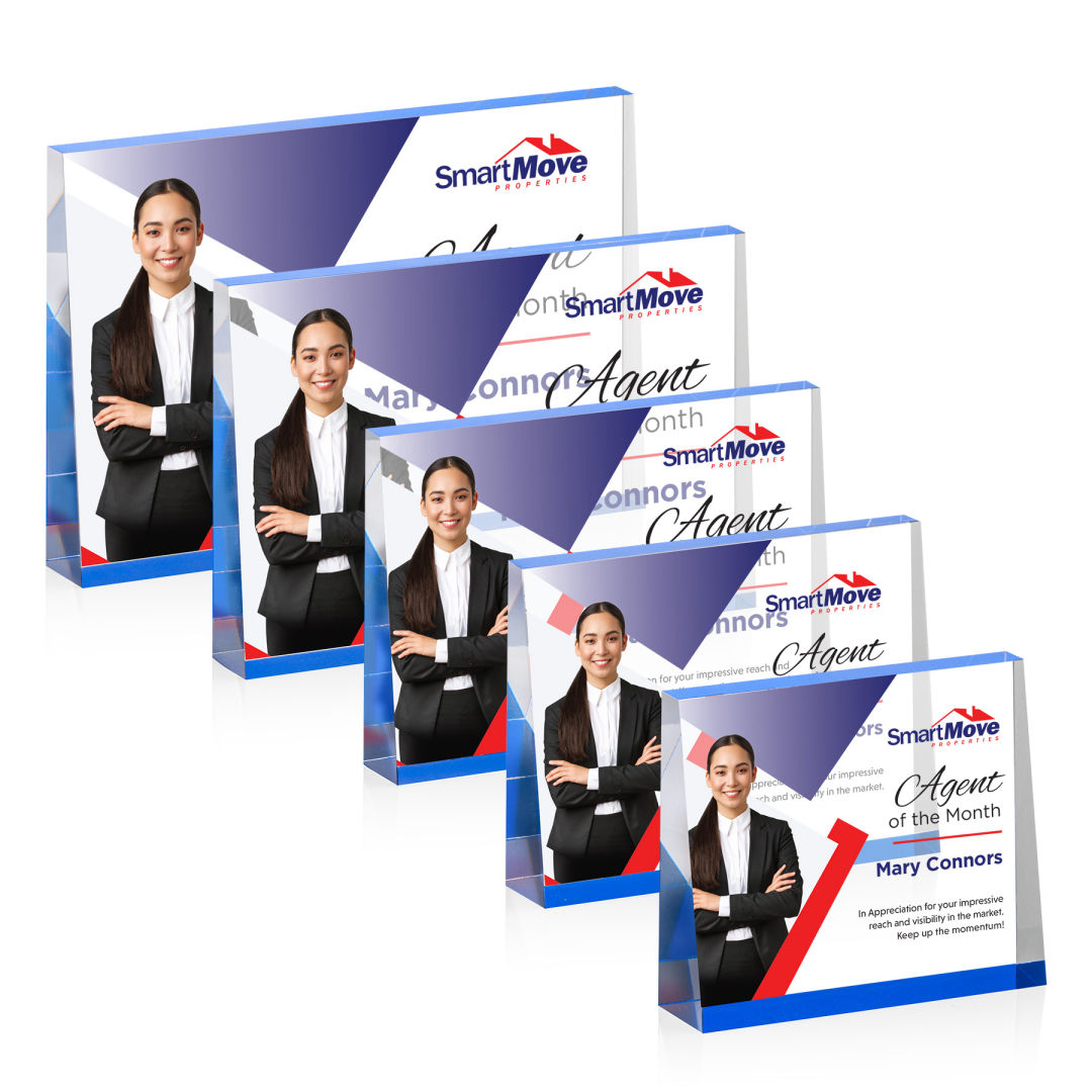 Lansing VividPrint™ Award - Blue (Horiz)