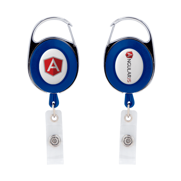 Oval Metal Retractable Badge Reel with Carabiner 8