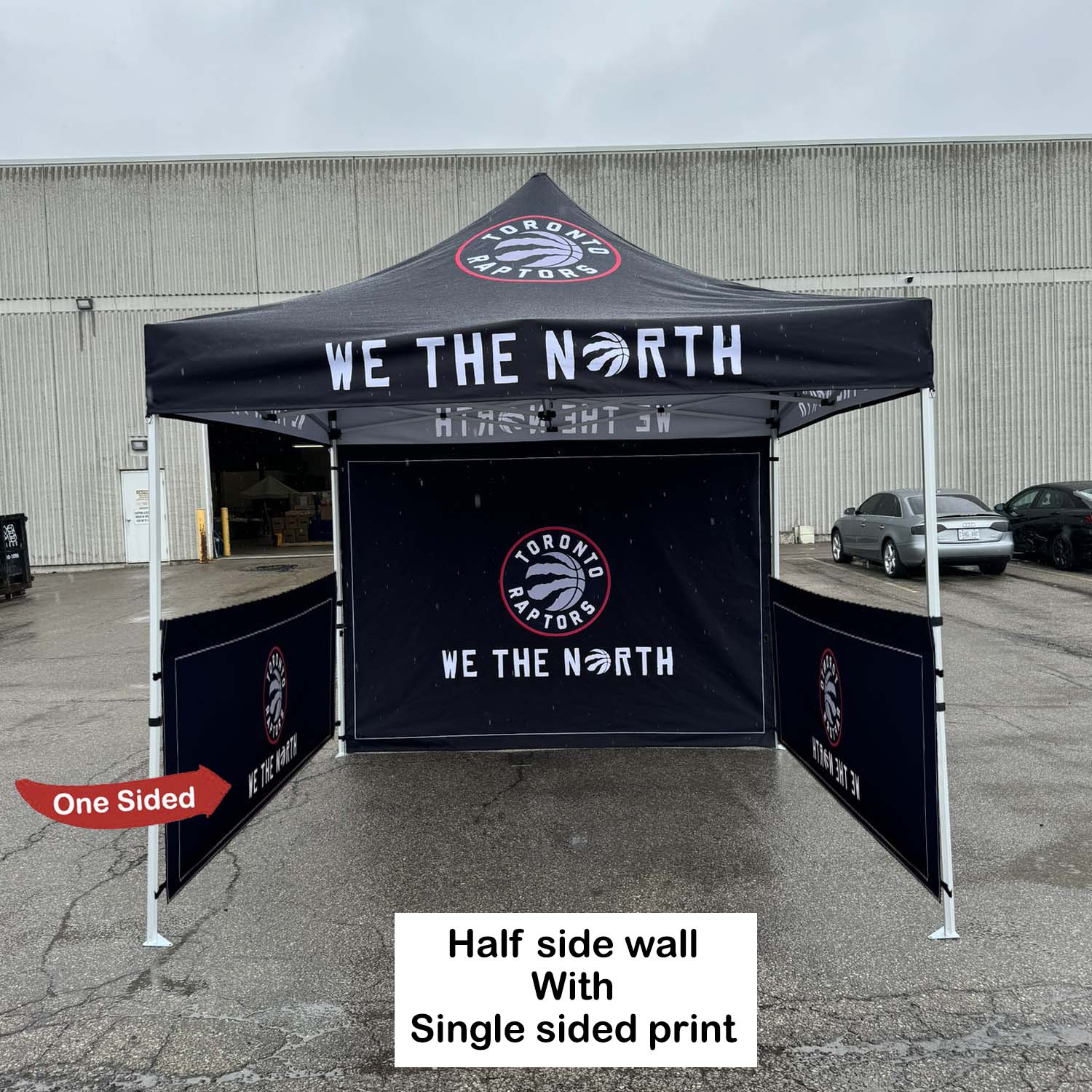 24 Hr Express Ship - Half Side Wall for 10x10 Tent Kit, Sublimated, Single Sided Print 6