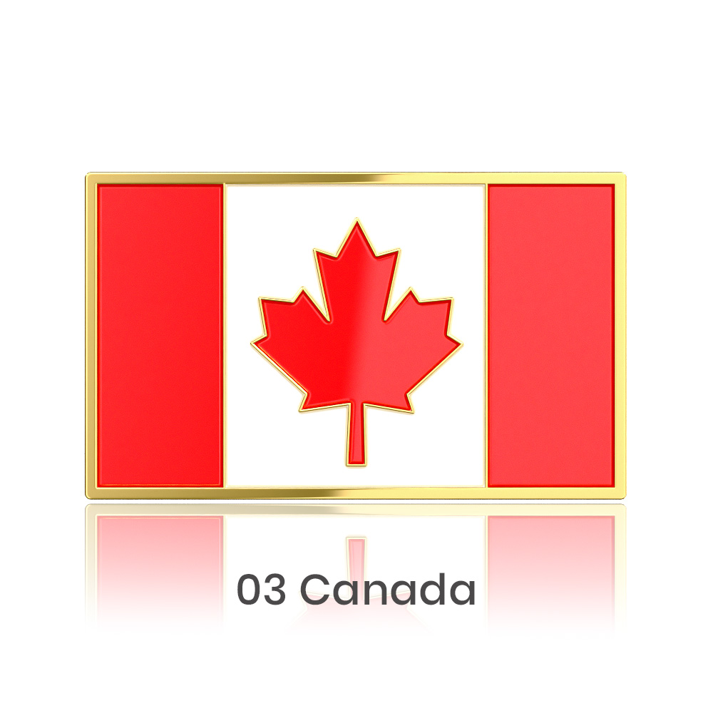 1" Stock Flag Pins 52